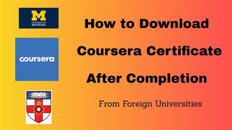 How To Download Coursera Certificate After Completion Youtube