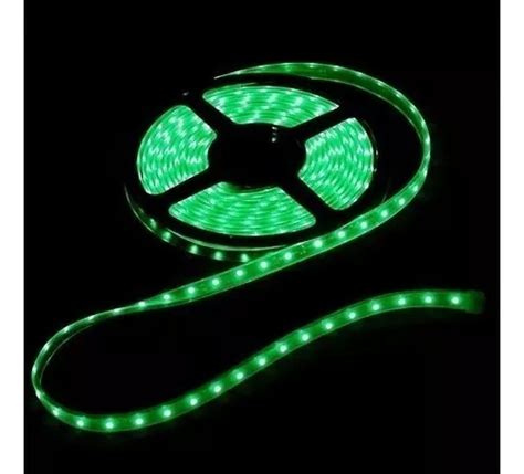 Tira Cinta Led 1210 Color Verde 5 Mts 12v Con Cinta Adhesiva