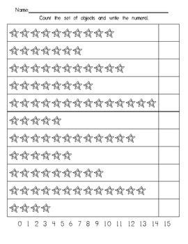 Rote Counting Worksheet Countingworksheets