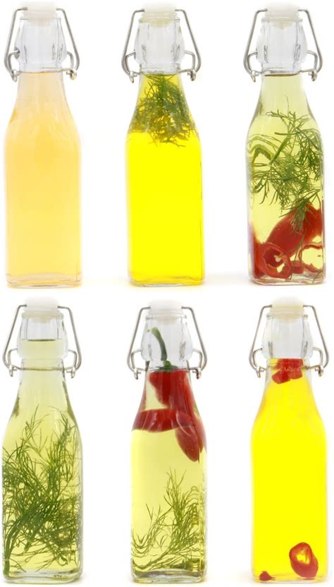 BELLE VOUS Pack Clear Glass Hot Sauce Bottles Ml Oz Condiment Bottles With Dripper