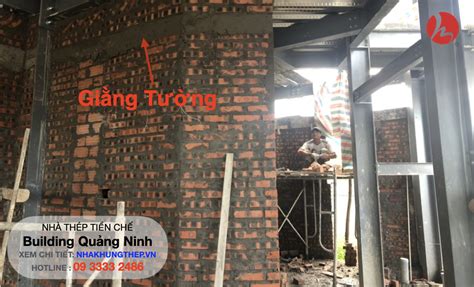 Hướng dẫn kỹ thuật xây tường gạch cho nhà khung thép