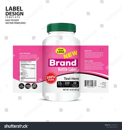 Medicine Bottle Label Template Collection