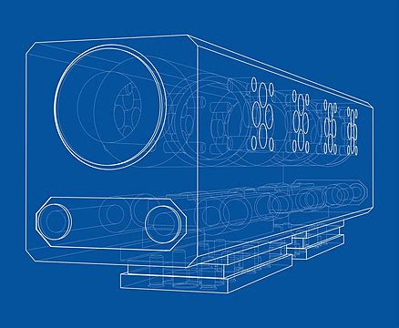 Abstract Industry Object Concept Vector Isolated Machine Machinery