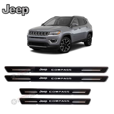 Soleira Porta Platinum Jeep Compass Preto Resinado Shopee Brasil