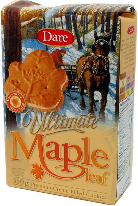 Dare Ultimate Maple Leaf Crme Sandwich Cookies 350 Grams 12 3 Ounces