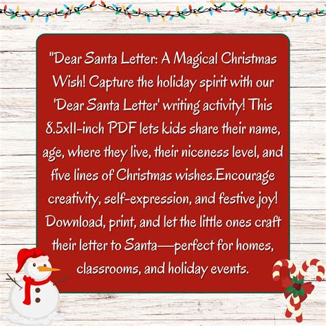 Christmas Wish List 1 Writing Practice To Santa Coloring Letter To