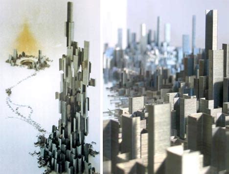 artistic miniature city models | Dornob