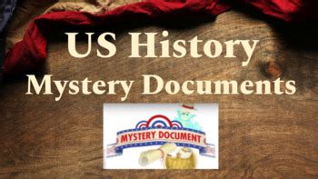 Us History Crash Course Mystery Documents By Teaching With Sam Tpt