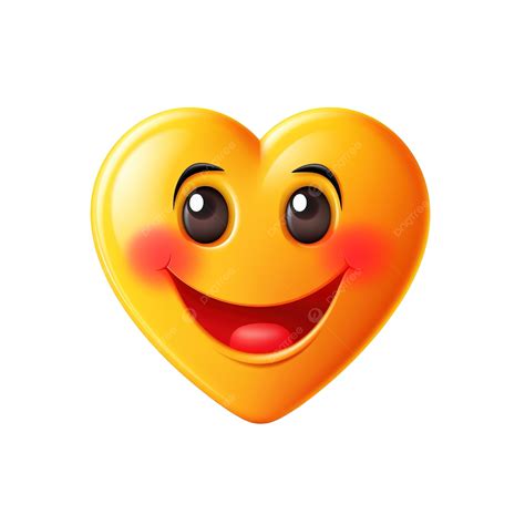 Smile Heart Character Emoji Heart Valentines Day Png Transparent