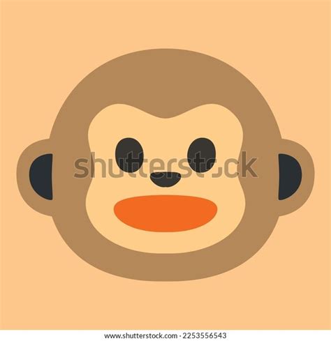 Monkey Face Vector Flat Icon Emoji Stock Vector (Royalty Free ...