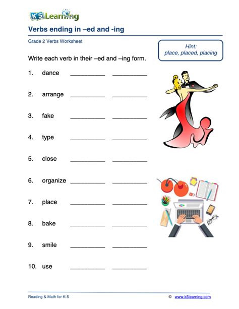 Verbs Ending In Ed And Ing Worksheet Zone