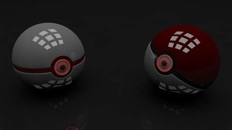 Hd Wallpaper Two White And Red Pokeballs Render Pokémon Studio Shot