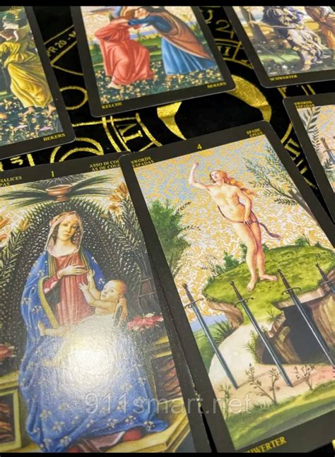 Карты Золотое Таро Боттичелли (Golden Botticelli tarot) без золочения ...