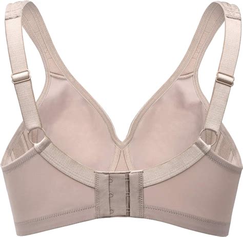 Wingslove Womens Comfort Minimizer Bra Wirefree Non Padded Seamless Full Coverage Bra Plus Size