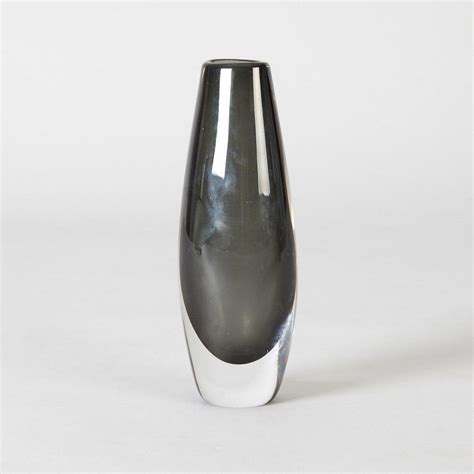 Orrefors Glass Vase By Sven Palmqvist Etched Markings Scandinavian