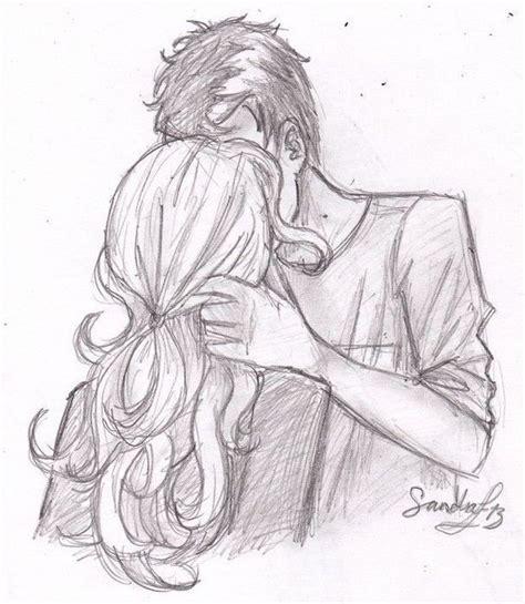 Kissing Sketches Percabeth Couple Drawings