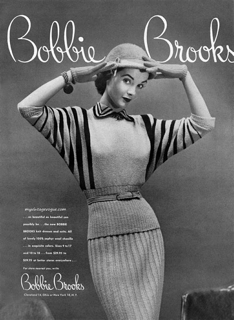 Bobbie Brooks 1951 Vintage Fashion 1950s Vintage Fashion Retro Fashion