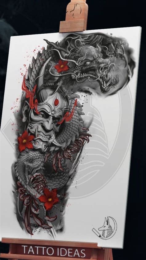 Photo Hannya Mask Tattoo By Ata Ink Artofit