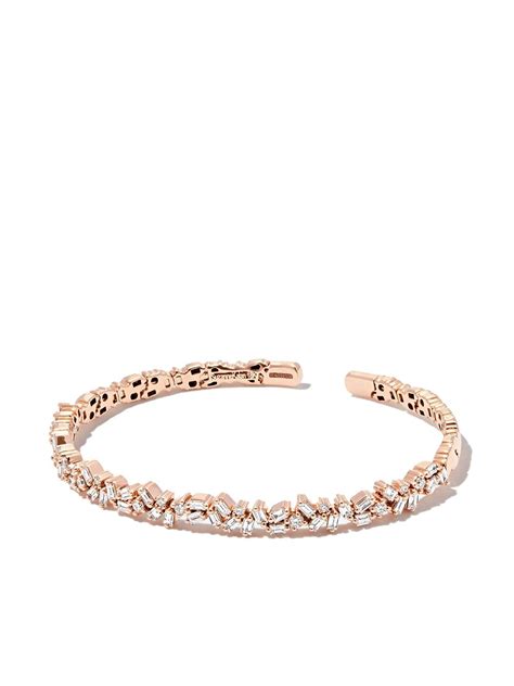 Suzanne Kalan Bracciale Tennis In Oro Giallo 18kt Con Diamanti Oro