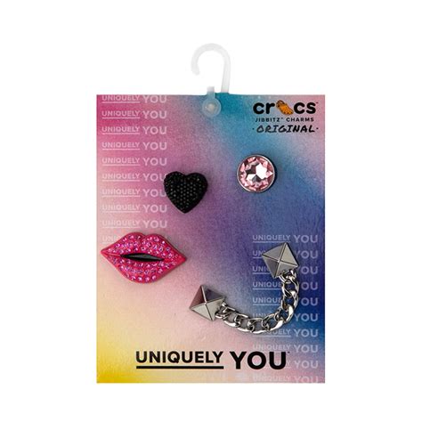 Crocs Jibbitz™ Pink Punk Shoe Charms 5 Pack - Multicolor | Journeys