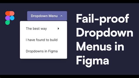 How To Build Dropdown Menus In Figma Youtube