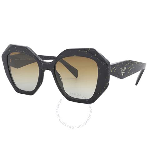 Prada Polarized Brown Gradient Irregular Ladies Sunglasses Pr 16ws 19d6e1 53 8056597753708