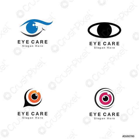 Eye Care Vector Logo Design Icon Stock Vector 2690780 Crushpixel