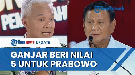 Gelak Tawa Penonton Saat Ganjar Pranowo Beri Skor 5 Untuk Prabowo Saat