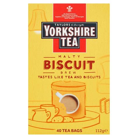 Yorkshire Tea Biscuit Brew 40 Tea Bags 100g Yorkshire Tea Biscuit Brew 40 Tea Bags