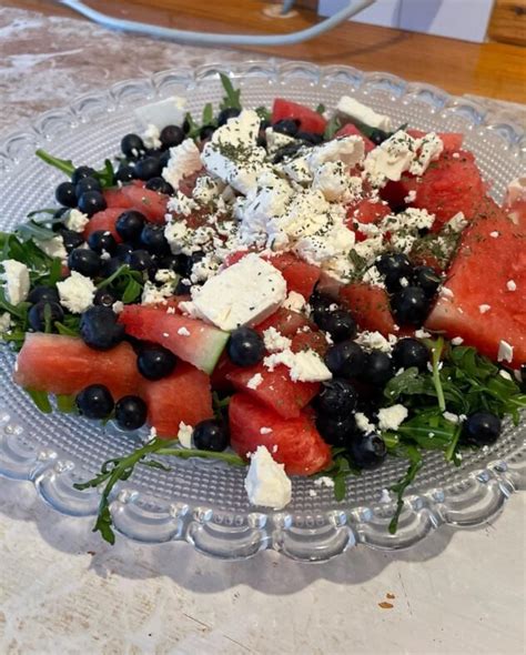 Nem Vandmelonsalat Med Feta Og B R En L Kker Sommersalat Madsynet