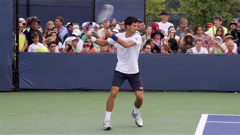 Novak Djokovic Forehand And Backhand 11 2013 Cincinnati Open YouTube