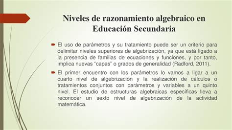 Niveles De Algebrizaci N Juan Godino Ppt Descargar