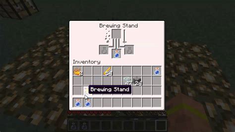 Minecraft How To Craft Brewing Stand And Glass Bottles Youtube