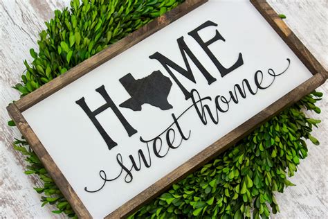 Texas Texas Decor Home Sweet Home Texas Texas Home Decor | Etsy