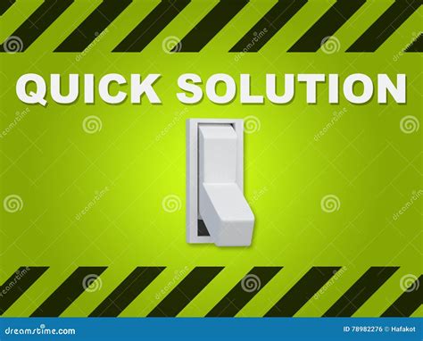 Quick Solution Concept Stock Illustration Illustration Of Output