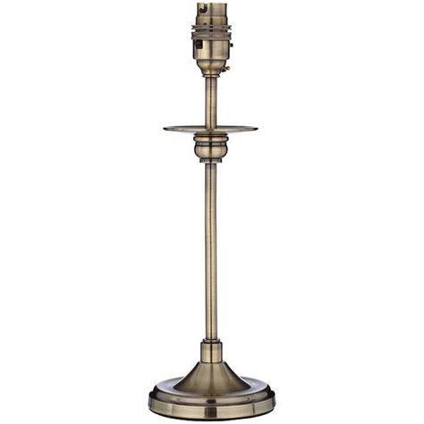 John Lewis And Partners Aston Lamp Base Antique Brass H41 5cm