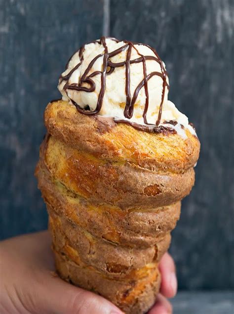 This Is A Homemade Version Of The Doughnut Ice Cream Cones A Twist On