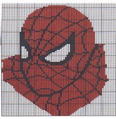 free spiderman graph to crochet Crochet Graphs Узоры пластикового