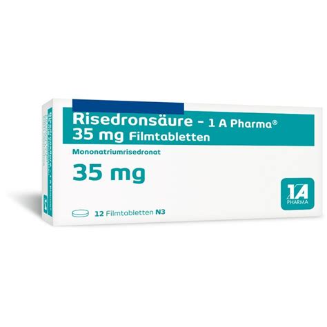 Risedronsaeure 1a Ph 35mg 12 St Mit Dem E Rezept Kaufen Shop Apotheke