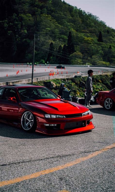 Download Red Nissan Silvia S14 Wallpaper