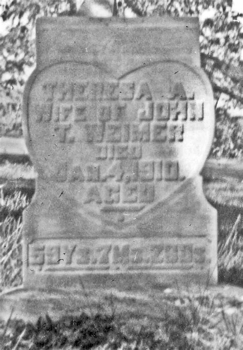 Teresa A Mckenzie Weimer 1850 1910 Find A Grave Memorial