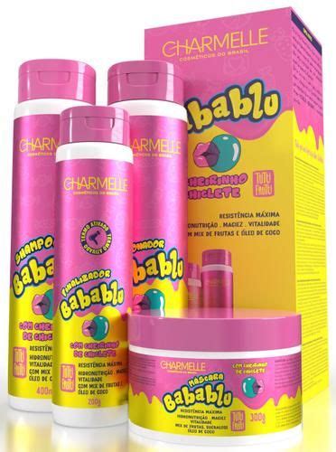 Kit Capilar Charmelle Babablu Tutti Frutti 4 Itens Shampoo E Cond