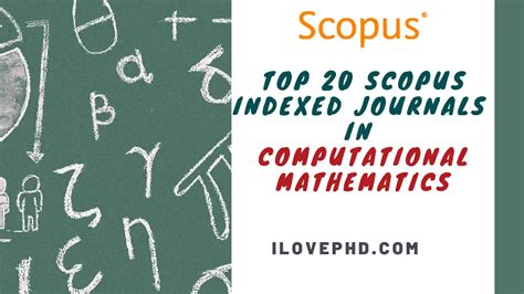 Top Scopus Indexed Journals In Computational Mathematics Ilovephd