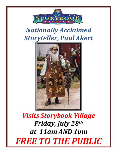 Professional Storyteller Visit Storybook Village Think Dunes Silver