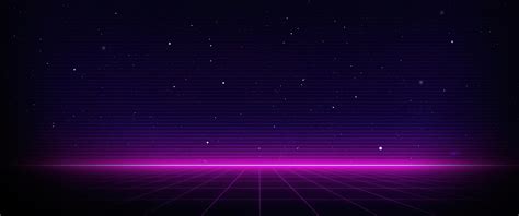 Outrun Wallpaper 4K, Neon, Dark background, Purple