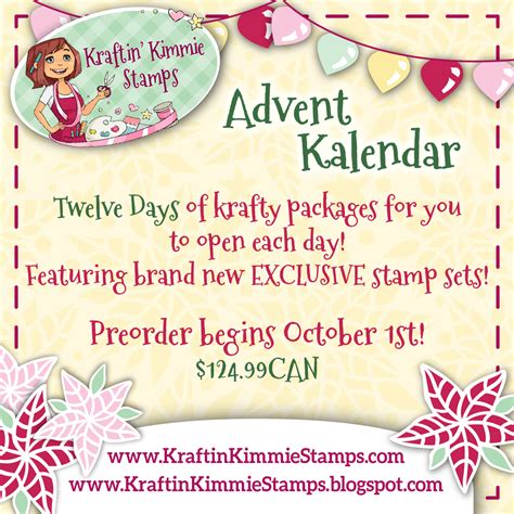 ***Krafty Advent Calendar 2023! – Kraftin Kimmie Stamps