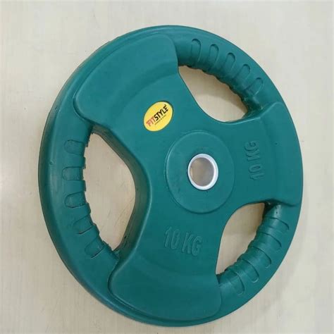 Kg Teal Green Rubber Olympic Weight Plate At Rs Kg Meerut Id