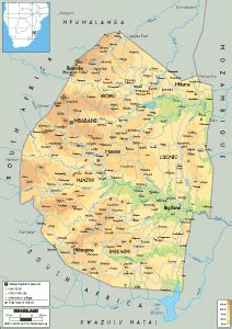 Maps Of Eswatini Worldometer