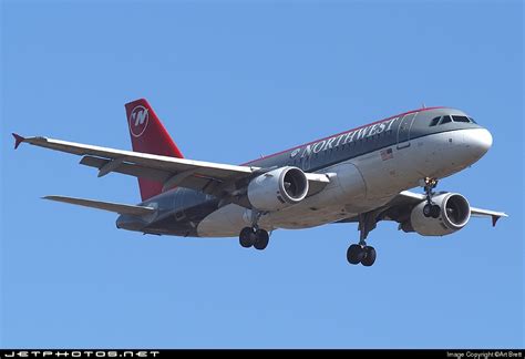 N Nb Airbus A Northwest Airlines Art Brett Jetphotos