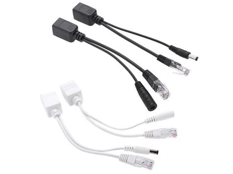 Passive Power Over Ethernet Poe Adapter Injector Splitter Kit 5v 12v 24v 48v Computer Cables